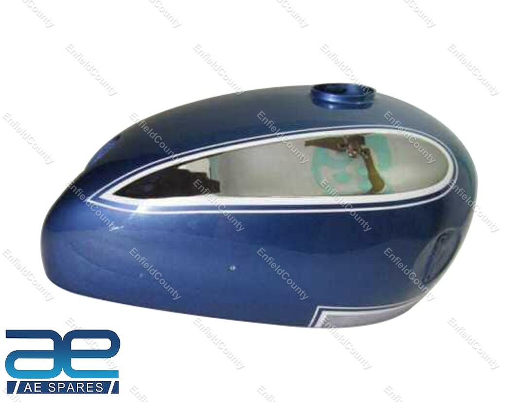 For Ariel Square Four 1000cc Chrome and Blue Painted Fuel Petrol Gas Tank 