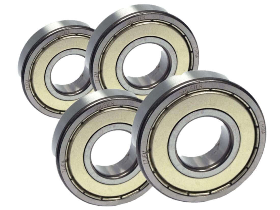 QTY-4 ,6004 ZZ PREMIUM BALL BEARINGS ABEC3- ZSKL
