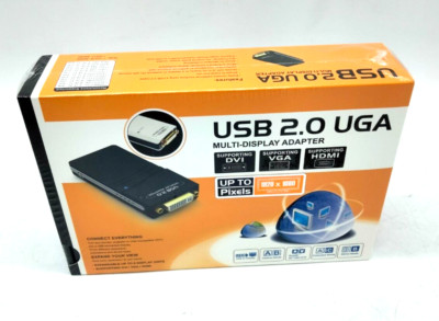 USB 2.0 UGA Multi-Display Adapter Supporting DVI+VGA+HDMI Max resolution 1920