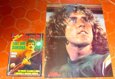 BEST n° 110 SANTANA  BEACH BOYS  Peter GABRIEL  RUSH UFO Poster DALTREY Lou REED