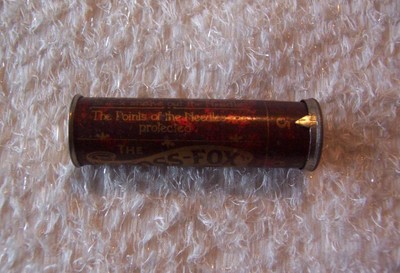 Antique Abel Morrall NEEDLE CASE Metal CROSS FOX Redditch England SHARPS Sewing