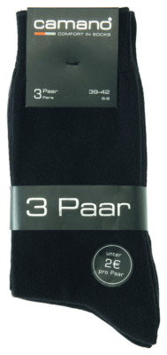 9Paar CAMANO COMFORT CA-Cotton Business Baumwolle Socken alle Farben/Größen 3403