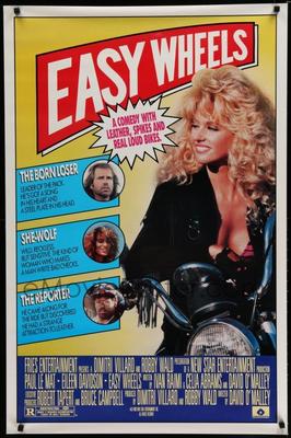 EASY WHEELS - 27''X41'' Original Movie Poster One Sheet 1989 Rolled Paul Le Mat