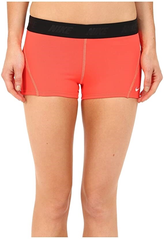 Nike 253320 Womens Solids Kick Boy Short Bright Crimson Bottom Swimwear Size L
