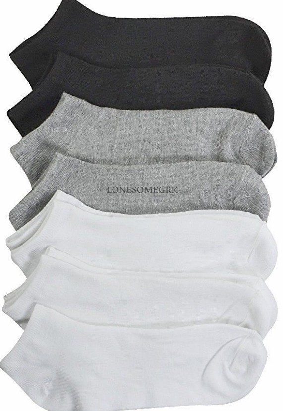 7 Pairs Mens Thin Light Weight Moisture Wicking No Show Everlast Socks Free Ship