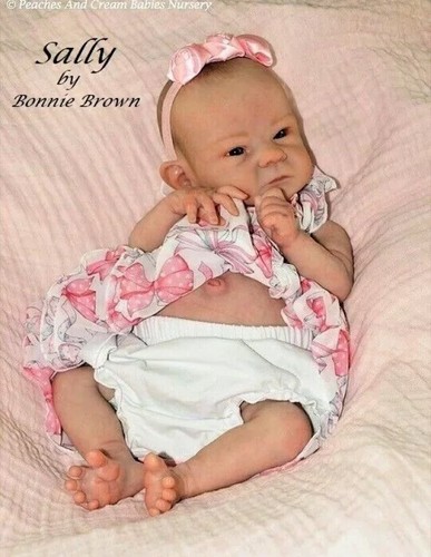 SOLD OUT Reborn Kit  “Sally” + Cloth Body + Partial Belly Plate COA Bonnie Brown