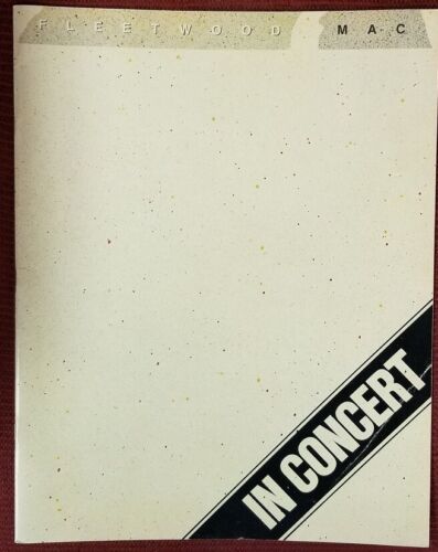 FLEETWOOD MAC - 1979 TOUR BOOK CONCERT PROGRAM + TICKET STUB VG+ WITH PIN HOLE