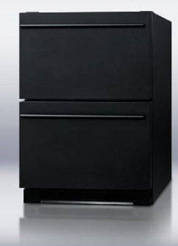 Haier 5.5 Cu Ft. Aficionado 2 Drawer Refrigerator C122 Black