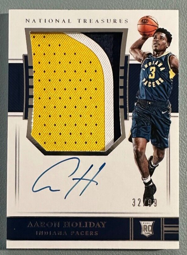 その他 Aaron Holiday RC auto National Treasures AARON HOLIDAY 2018-19 Panini National Treasures Rookie Patch