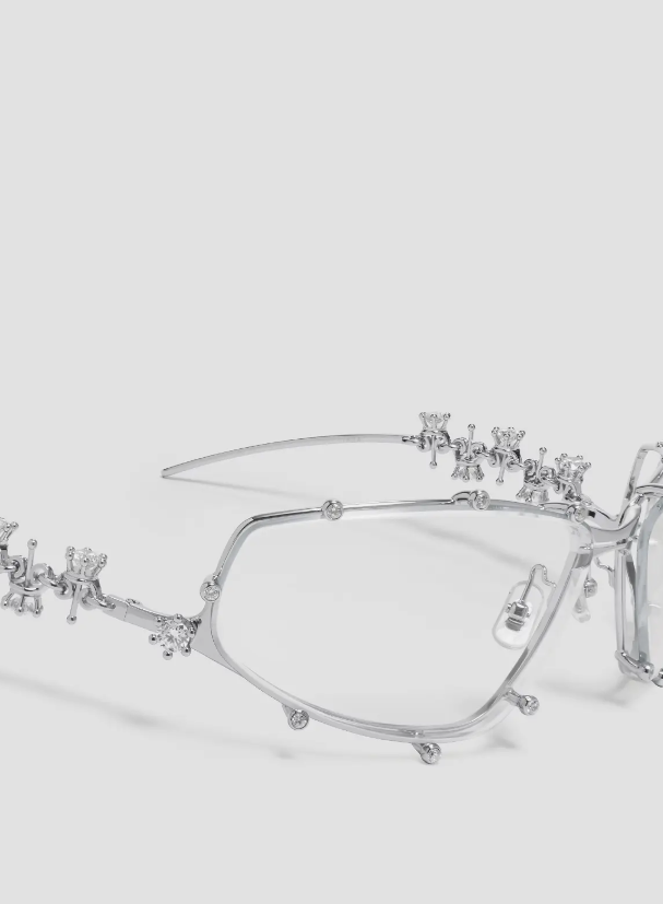 Pre-owned Gentle Monster X D'heygere Tiara 02 Silver / Genuine / Express