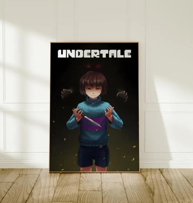 Undertale Game Poster, Frisk Character Art, Gaming Wall Art