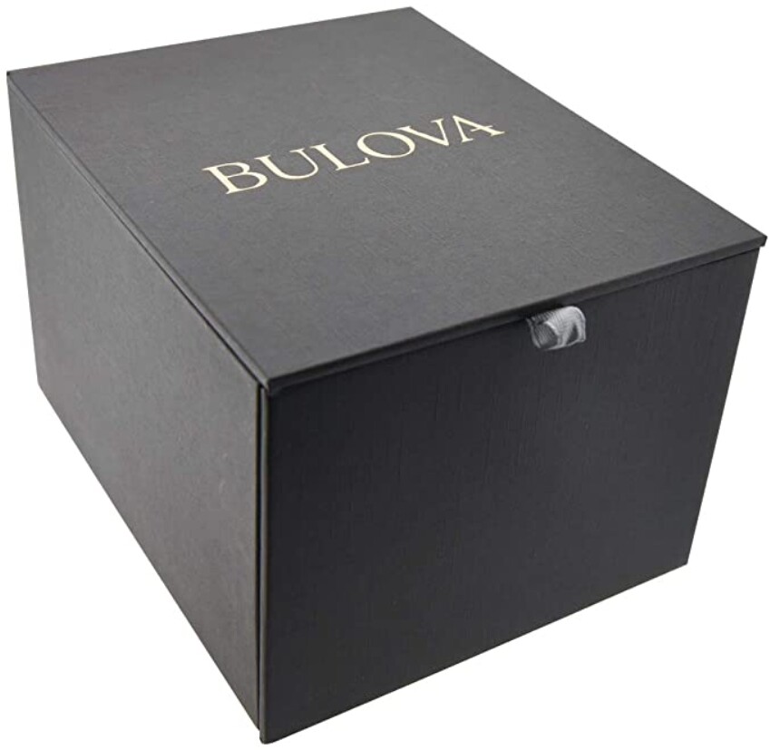 Pre-owned Bulova Men's Crystal Phantom Black Stainless Steel Watch-98a240 - Msrp $595