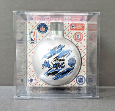 Orlando Magic NBA Champs Glass Christmas Ornament Sports Collector 90s Vtg NIB