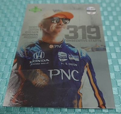 2024 Parkside Indycar Indy Car Marquee Moments Foil Scott Dixon Record MM-50