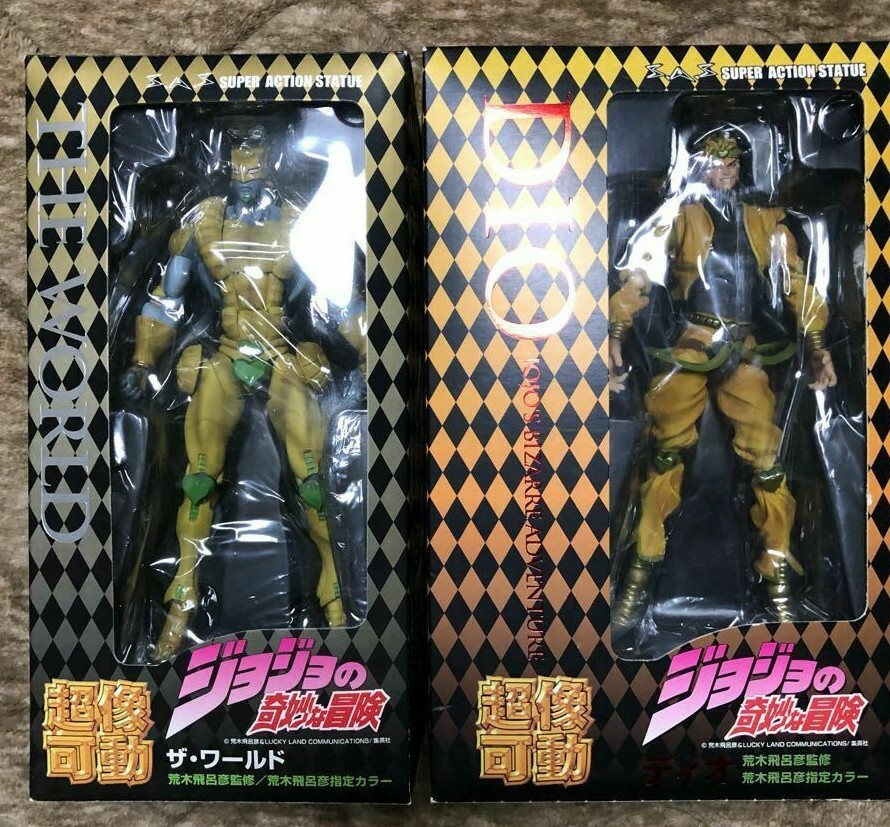 Super Action Statue Dio & The World Figure set JoJo's