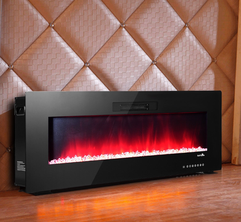 CHIMENEAS ELECTRICAS Empotrable Chimenea Electrica Para Mueble Pared 50 Pulgadas
