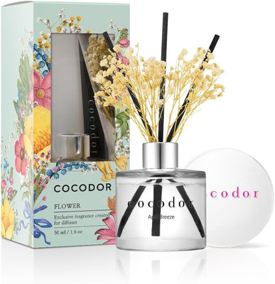 COCODOR Mini Flower Reed Diffuser/April Breeze / 1.6Oz(50Ml) / 1 Pack/Fragrance 