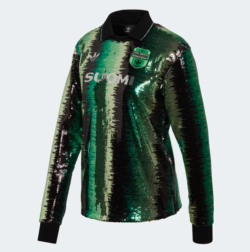 

Женская футбольная майка Adidas с пайетками, разноцветная/туманный нефрит, Multicolor