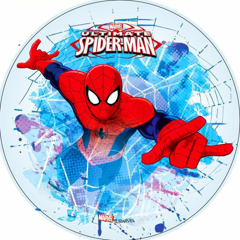 Tortenaufleger Geburtstag Party Tortenbild Fondant - Oblate Spiderman P22