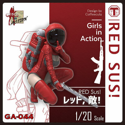 Tori Factory 1/20 Girls In Action - RED Sus!  Resin Figure Model Kit #GA-044