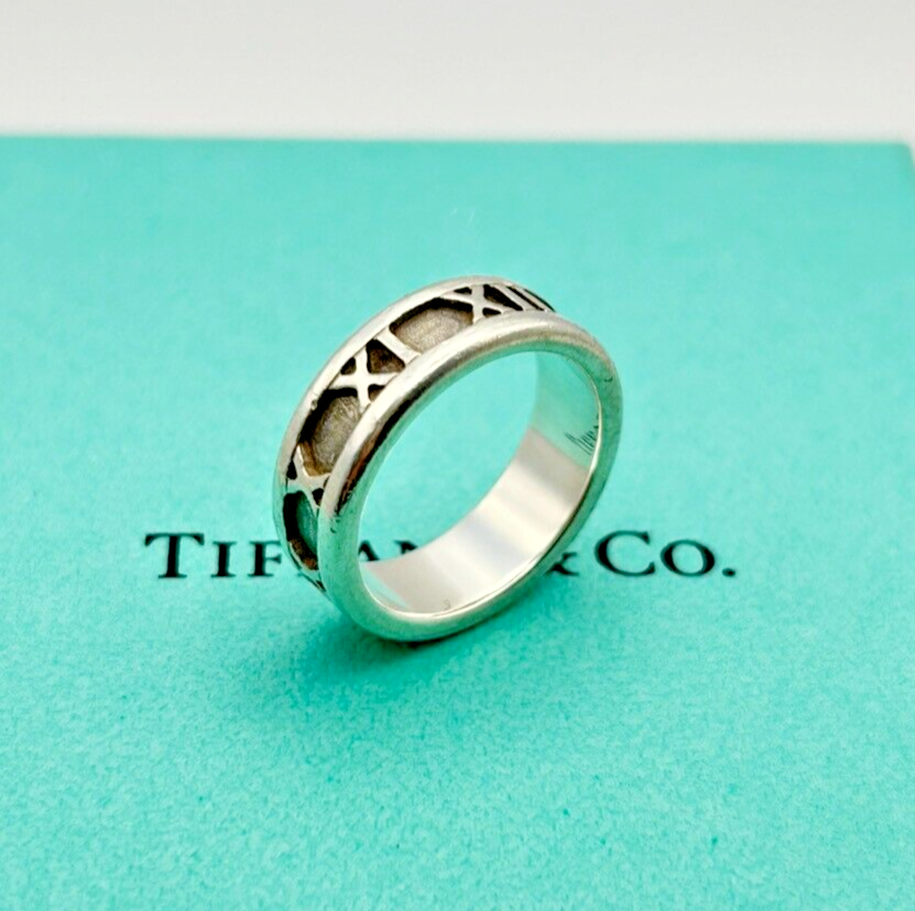 90s Old Tiffany Atlas Ring 廃盤品 美品ꕥ90s Old Tiffany ティファニー アトラス リング 廃盤品