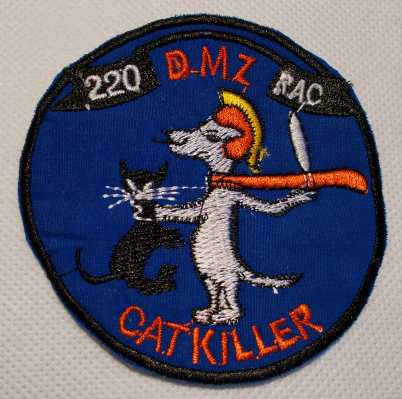 Ecusson / Patch Us Vietnam - 220th Reconnaissance Airplane Compagny Cat Killer