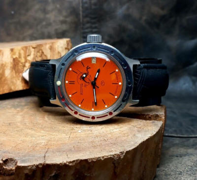 Vostok amphibia orange scuba dude 2025