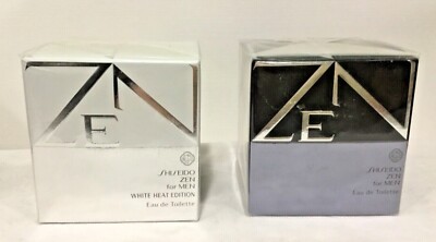 Shiseido Zen For Men Choose Eau De Toilette or White heat edition 50ml/1.6oz NEW