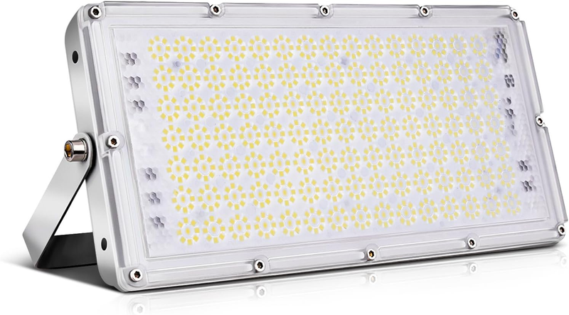 100W LED Flood Light, 8000LM 6000K Daylight White, 500W Halogen Bulb Equivalent,