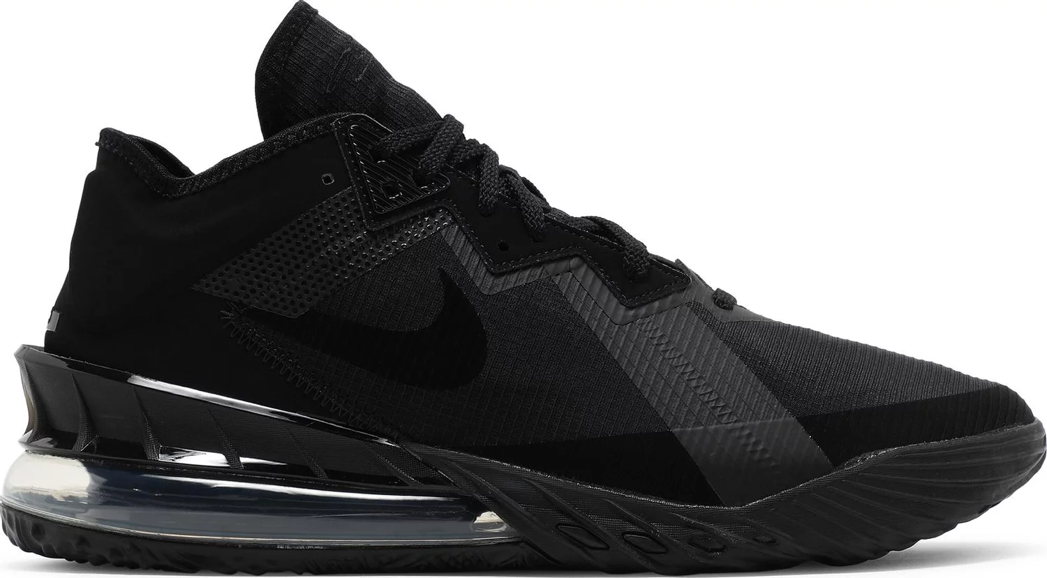 Мужские кроссовки Nike LeBron XVIII 18 Low Triple Black CV7562-004 12