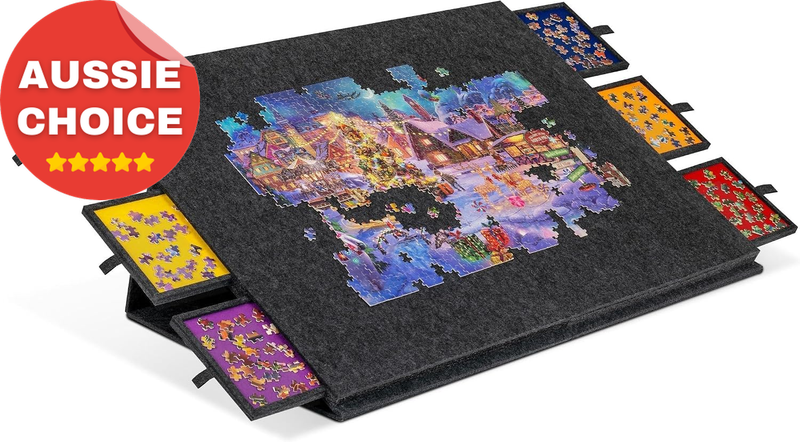 2000 Piece Foldable Jigsaw Puzzle Table 2-In-1 Stand Lightweight Portable Board