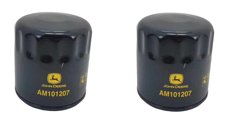 Oil Filter 2 Pack AM101207 for  Lawn Mower Tractor Garden