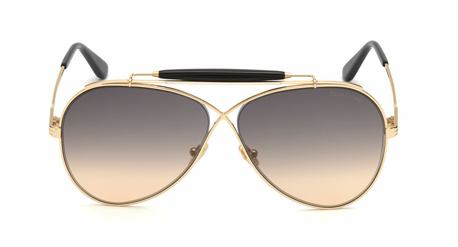 Pre-owned Tom Ford Holden Ft 0818 Gold/grey Beige Shaded (30b) Sunglasses