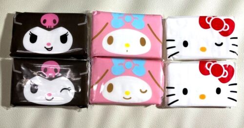 Sanrio Pocket Tissues 2 packs Hello Kitty, My Melody and Kuromi ; Japan Limited