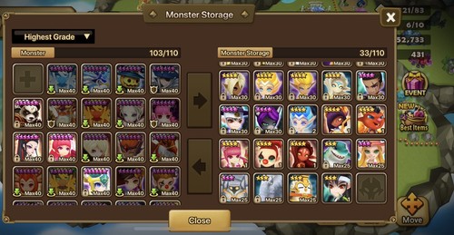 Summoners War Global with 1 LnD Nat5 w/Transmog(Asima) 27x 6*