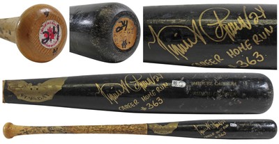 Tigers Miguel Cabrera Career Home Run #363 Signed '13 Game Used Sam Bat MLB PSA