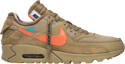 Nike OFF-WHITE x Air Max 90 Sneaker in Desert Ore Size 8.5 - AA7293 200