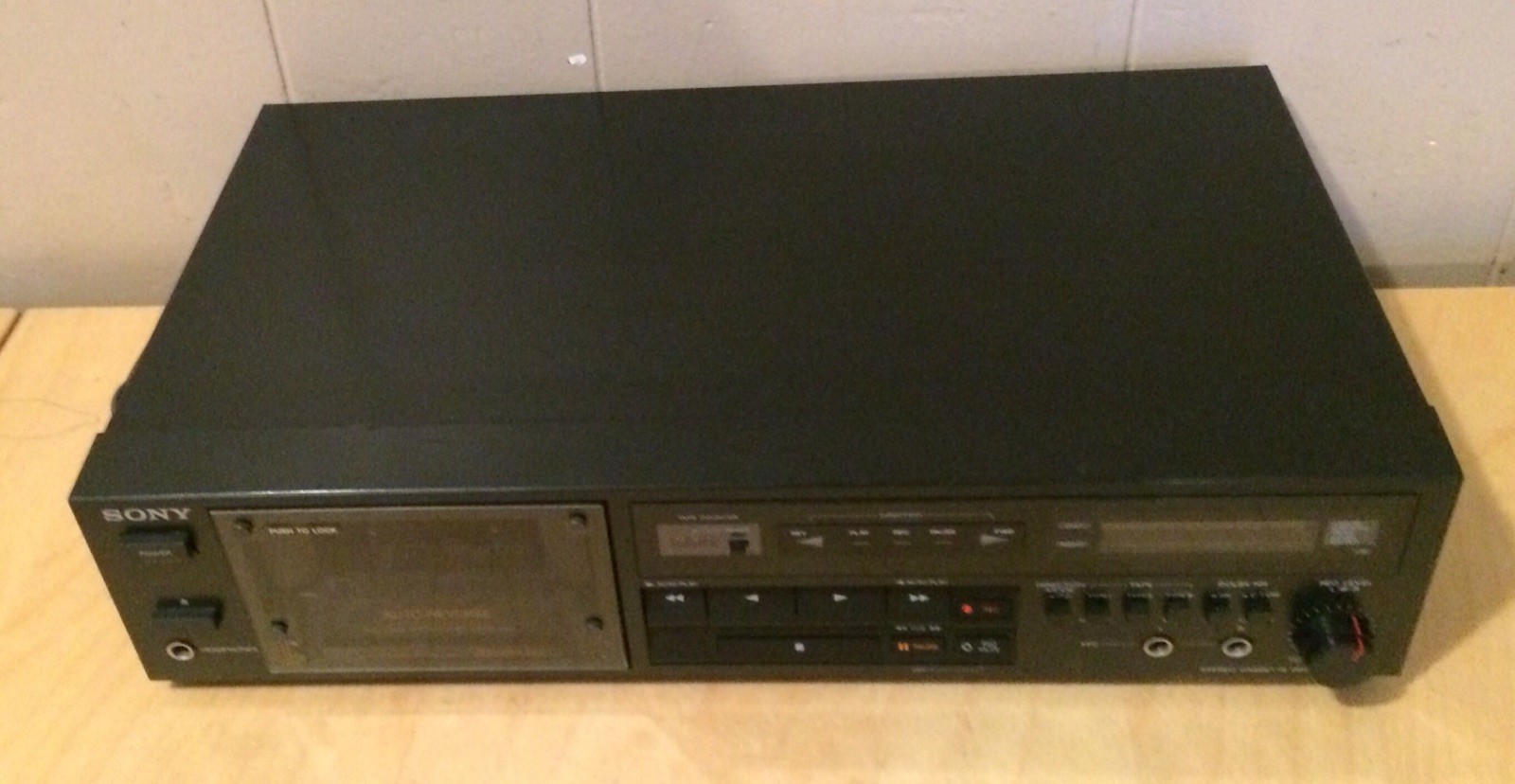 Sony TC-R302 Auto Reverse Hi-Fi Stereo Tape Cassette Deck Feather Touch