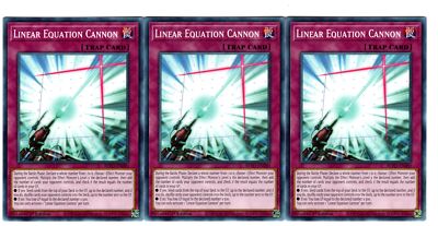 Yugioh 3X - Linear Equation Cannon - Common - 1st Edition