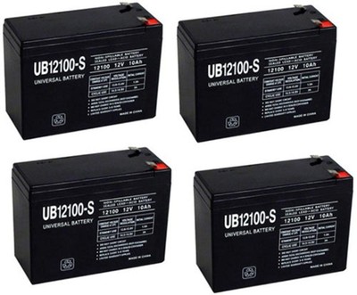 UPG 12V 10AH SLA Battery Replaces Tripp Lite SMART2200VS, RBC12A - 4 Pack