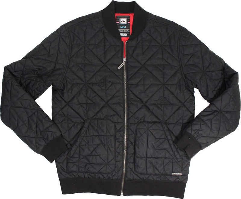 quiksilver mens "swelter" jacket black medium nwt