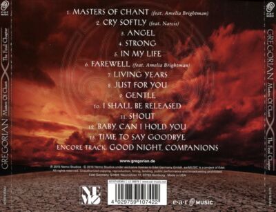 GREGORIAN MASTERS OF CHANT X: THE FINAL CHAPTER NEW CD