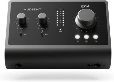 Audient iD14 MKII High Performance USB Audio Interface - Monitor Mix & Panning