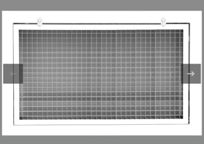 HVAC PREMIUM 34'' X 22'' CUBE CORE EGGCRATE RETURN AIR FILTER GRILLE FOR 1'' FILTER