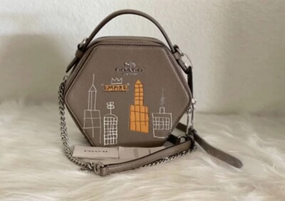 NWT Coach X Jean Michel Basquiat Hexagonal Crossbody C5654