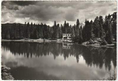 PADOLA DI CADORE - BELLUNO - LAGO DI S. ANNA - BAR SELVA - VIAGG. 1962 -42607-