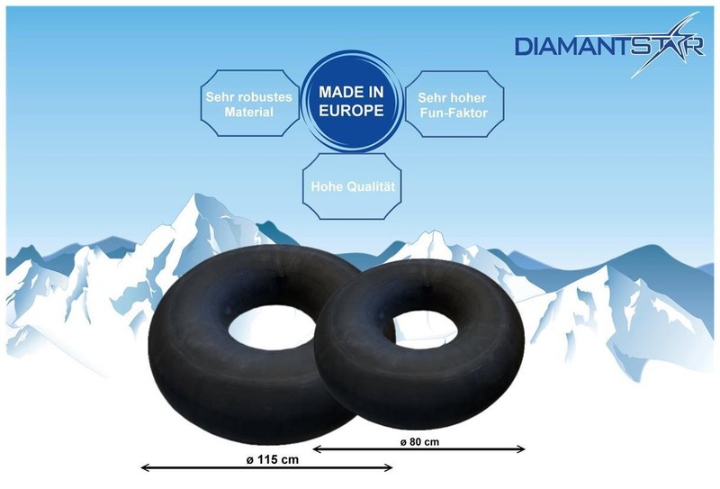 Diamantstar Lkw-Schlauch Que Rodelschlauch Luge Snowtube Rodelreifen Bob