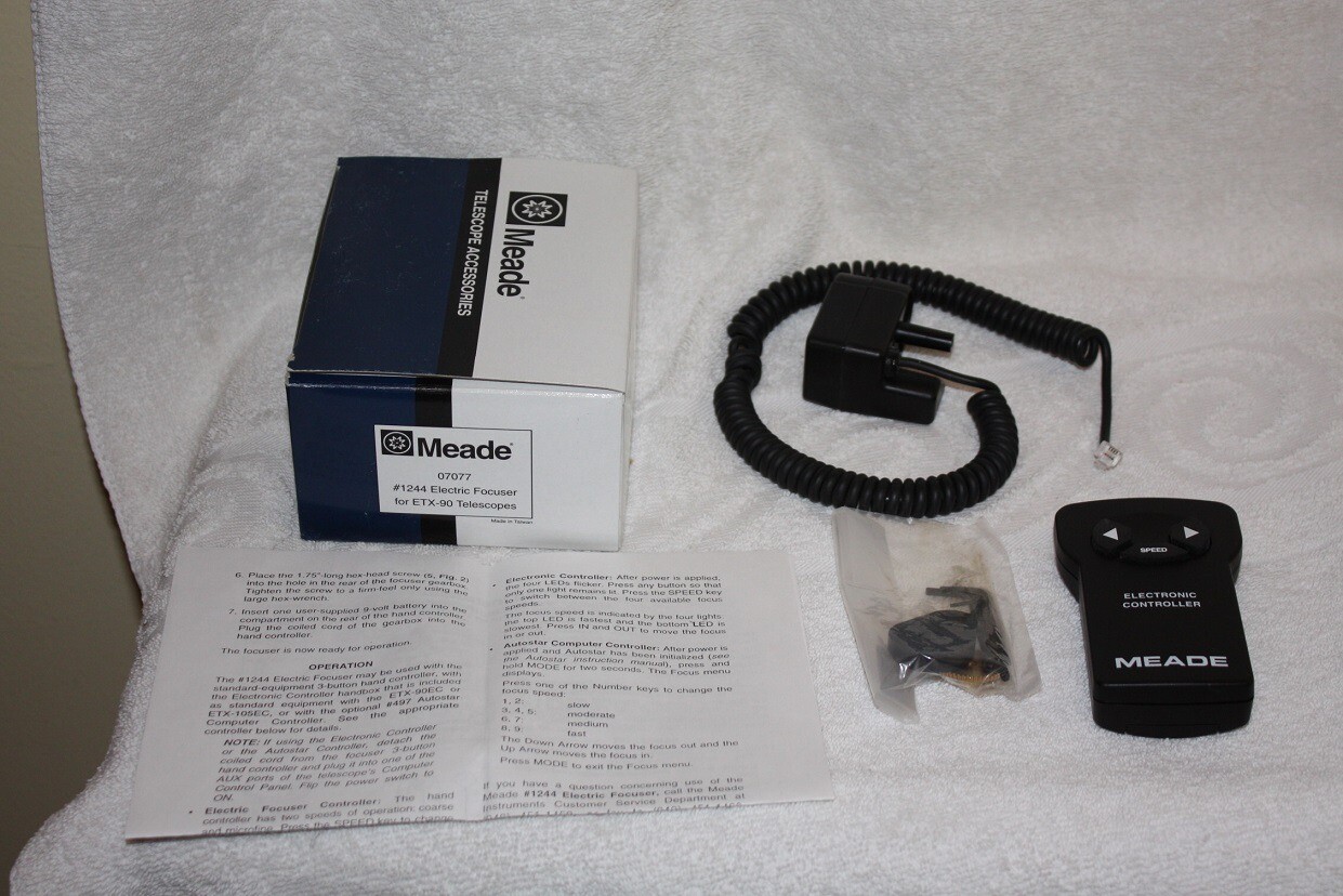 Meade 1244 Electric ETX90 Motorized focuser in box with instructions, hardwareのeBay公認海外通販｜セカイモン