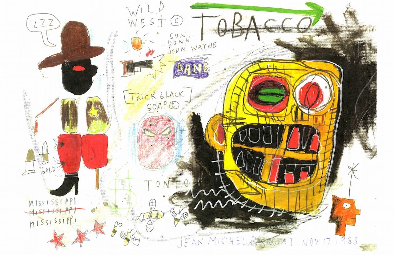 Jean-Michel Basquiat NYC ( TOBACCO ) Chromolithograph Print