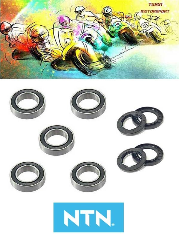 NTN Kawasaki ZX900 B (Ninja) ZX-9R Front & Rear Wheel Bearings & Seals 94-97 - Picture 1 of 2